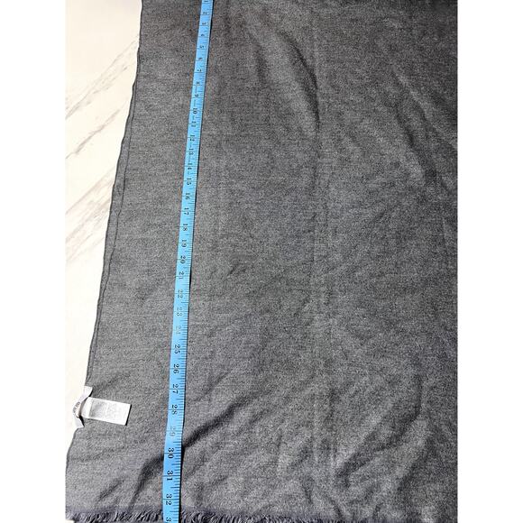 MiniSo 100% Velvet Grey Scarf Large Super Soft Basic Layering Piece - Picture 4 of 4